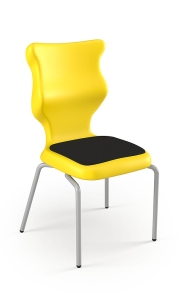 Krzesło Spider Soft rozmiar 5 siedzisko żółty/stelaż szary