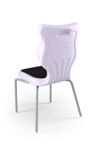Krzesło Spider Soft rozmiar 6 siedzisko pastelowy fioletowy/stelaż szary - Krzesło szkolne/studenckie Spider Soft rozmiar 6 pastelowy fioletowy