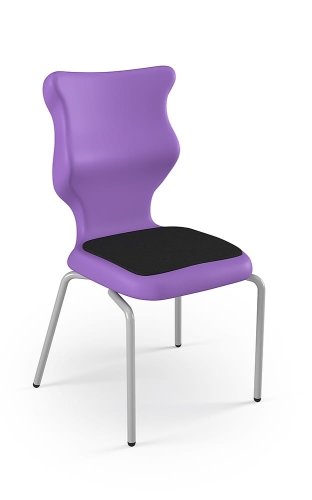 Krzesło Spider Soft rozmiar 6 siedzisko fioletowy/stelaż szary