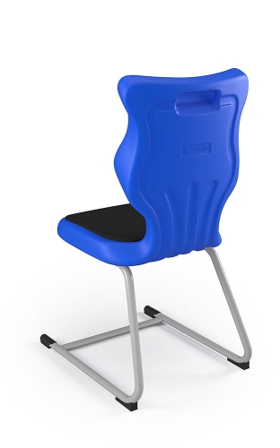 Krzesło C-Line Soft rozmiar 3 siedzisko niebieski/stelaż szary - Krzesło szkolne C-Line Soft rozmiar 3 niebieski
