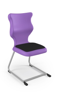Krzesło C-Line Soft rozmiar 5 siedzisko fioletowy/stelaż szary