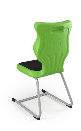 Krzesło C-Line Soft rozmiar 6 siedzisko zielony/stelaż szary - Krzesło szkolne/studenckie C-Line Soft rozmiar 6 zielony