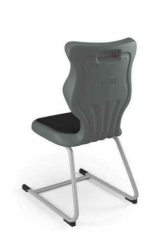 Krzesło C-Line Soft rozmiar 6 siedzisko szary/stelaż szary - Krzesło szkolne/studenckie C-Line Soft rozmiar 6 szary