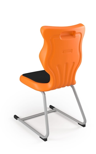 Krzesło C-Line Soft rozmiar 6 siedzisko pomarańczowy/stelaż szary - Krzesło szkolne/studenckie C-Line Soft rozmiar 6 pomarańczowy