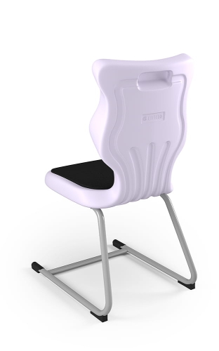 Krzesło C-Line Soft rozmiar 6 siedzisko pastelowy fioletowy/stelaż szary - Krzesło szkolne/studenckie C-Line Soft rozmiar 6 pastelowy fioletowy