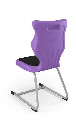 Krzesło C-Line Soft rozmiar 6 siedzisko fioletowy/stelaż szary - Krzesło szkolne/studenckie C-Line Soft rozmiar 6 fioletowy
