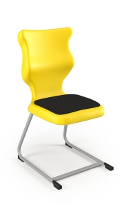 Krzesło C-Line Soft rozmiar 6 siedzisko żółty/stelaż szary