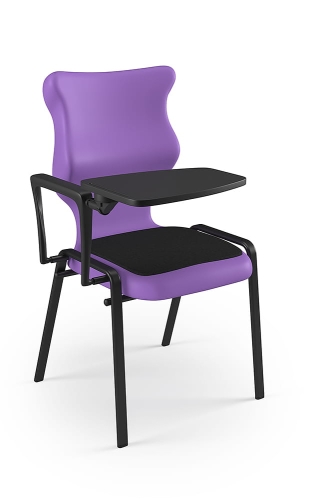 Krzesło Student Plus Soft rozmiar 6 siedzisko fioletowy/stelaż czarny - Krzesło szkolne/studenckie Student Plus Soft rozmiar 6 fioletowy