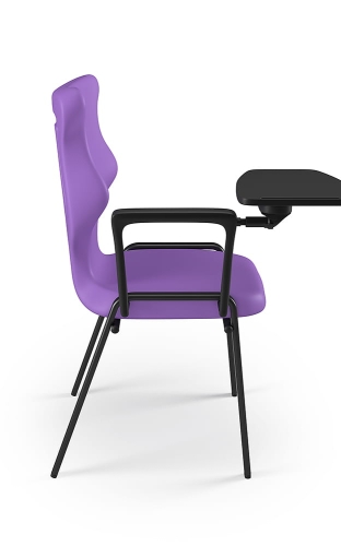 Krzesło Student Plus Soft rozmiar 6 siedzisko fioletowy/stelaż czarny - Krzesło szkolne/studenckie Student Plus Soft rozmiar 6 fioletowy