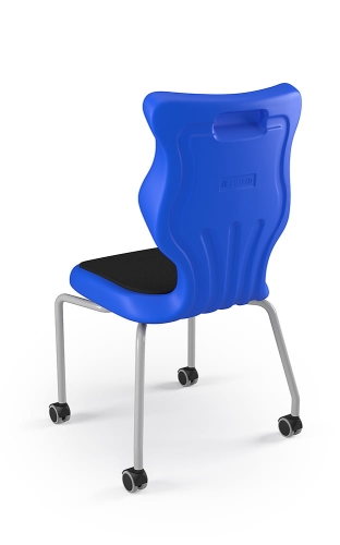 Krzesło Spider Move Soft rozmiar 6 siedzisko niebieski/stelaż szary - Krzesło szkolne/studenckie Spider Move Soft rozmiar 6 niebieski
