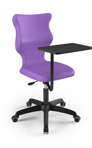 Krzesło Twist Plus czarny rozmiar 5 fioletowy - kółka - Krzesło szkolne Twist Plus rozmiar 5 fioletowy - kółka