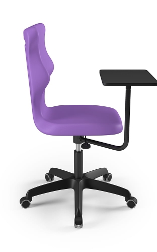 Krzesło Twist Plus czarny rozmiar 5 fioletowy - kółka - Krzesło szkolne Twist Plus rozmiar 5 fioletowy - kółka
