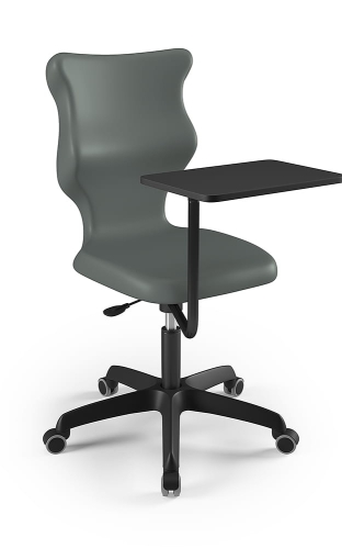 Krzesło Twist Plus czarny rozmiar 6 szary - kółka - Krzesło szkolne/studenckie Twist Plus rozmiar 6 szary - kółka