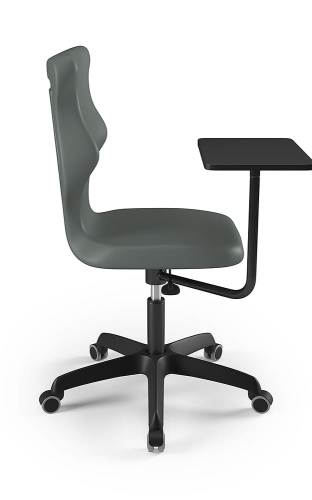 Krzesło Twist Plus czarny rozmiar 6 szary - kółka - Krzesło szkolne/studenckie Twist Plus rozmiar 6 szary - kółka