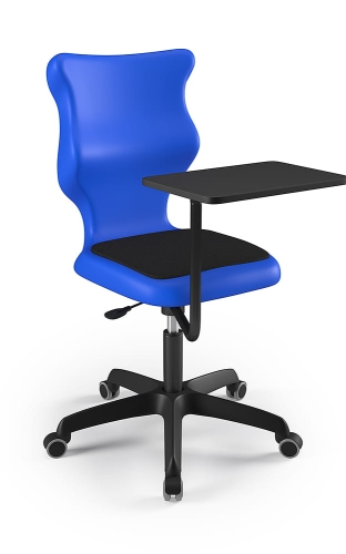 Krzesło szkolne/studenckie Twist Plus Soft rozmiar 6 niebieski - stópki