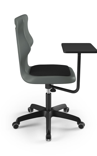 Krzesło Twist Plus Soft czarny rozmiar 6 szary- stopki - Krzesło szkolne/studenckie Twist Plus Soft rozmiar 6 szary - stópki