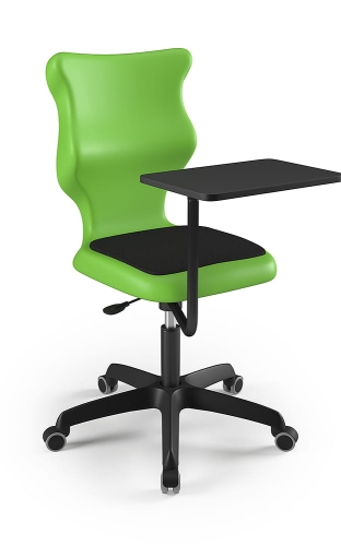 Krzesło szkolne/studenckie Twist Plus Soft rozmiar 6 zielony - stópki