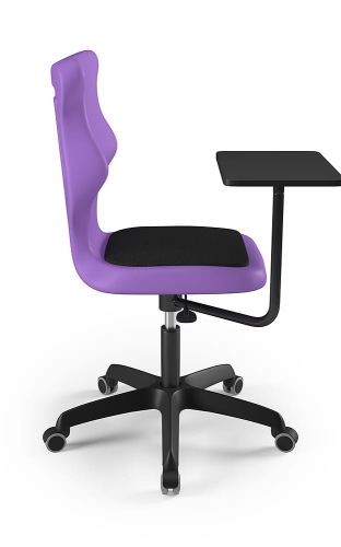 Krzesło szkolne/studenckie Twist Plus Soft rozmiar 6 fioletowy - kółka