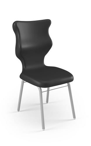 Krzesło Classic rozmiar 6 siedzisko czarny/stelaż biały - Krzesło szkolne/studenckie Classic rozmiar 6 czarny