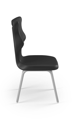 Krzesło Classic rozmiar 6 siedzisko czarny/stelaż biały - Krzesło szkolne/studenckie Classic rozmiar 6 czarny