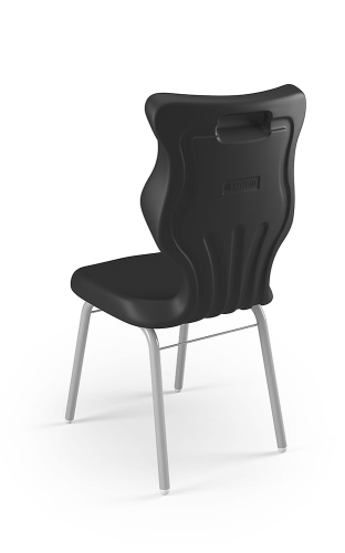 Krzesło Classic rozmiar 6 siedzisko czarny/stelaż biały - Krzesło szkolne/studenckie Classic rozmiar 6 czarny