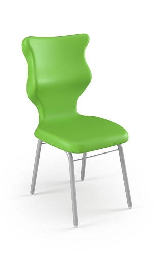 Krzesło Classic rozmiar 6 siedzisko zielony/stelaż biały - Krzesło szkolne/studenckie Classic rozmiar 6 zielony