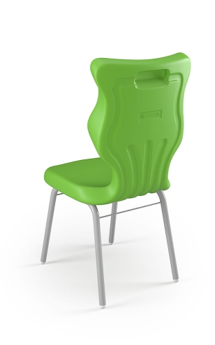 Krzesło Classic rozmiar 6 siedzisko zielony/stelaż biały - Krzesło szkolne/studenckie Classic rozmiar 6 zielony