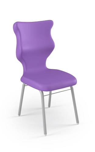 Krzesło Classic rozmiar 6 siedzisko fioletowy/stelaż biały - Krzesło szkolne/studenckie Classic rozmiar 6 fioletowy