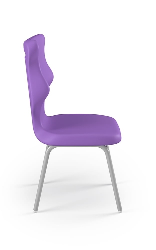 Krzesło Classic rozmiar 6 siedzisko fioletowy/stelaż biały - Krzesło szkolne/studenckie Classic rozmiar 6 fioletowy