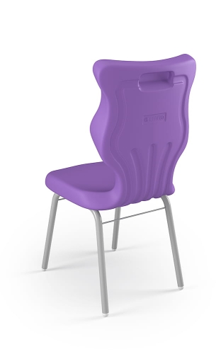 Krzesło Classic rozmiar 6 siedzisko fioletowy/stelaż biały - Krzesło szkolne/studenckie Classic rozmiar 6 fioletowy