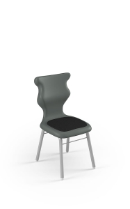Krzesło Classic Soft rozmiar 0 siedzisko szary/stelaż biały