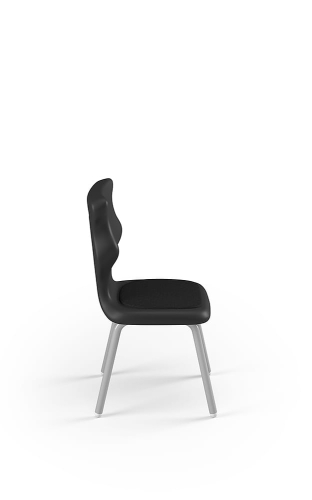 Krzesło Classic Soft rozmiar 1 siedzisko czarny/stelaż biały - Krzesło szkolne Classic Soft rozmiar 1 czarny