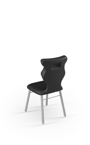 Krzesło Classic Soft rozmiar 1 siedzisko czarny/stelaż biały - Krzesło szkolne Classic Soft rozmiar 1 czarny