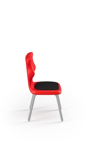 Krzesło Classic Soft rozmiar 1 siedzisko czerwony/stelaż biały - Krzesło szkolne Classic Soft rozmiar 1 czerwony