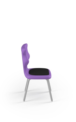 Krzesło Classic Soft rozmiar 1 siedzisko fioletowy/stelaż biały - Krzesło szkolne Classic Soft rozmiar 1 fioletowy