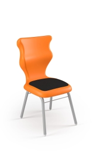 Krzesło Classic Soft rozmiar 3 siedzisko pomarańczowy/stelaż biały
