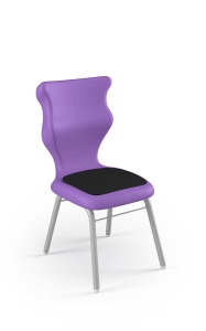 Krzesło Classic Soft rozmiar 3 siedzisko fioletowy/stelaż biały
