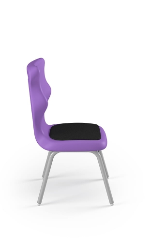 Krzesło Classic Soft rozmiar 3 siedzisko fioletowy/stelaż biały - Krzesło szkolne Classic Soft rozmiar 3 fioletowy