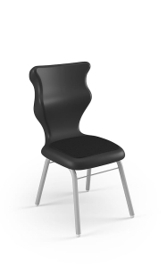 Krzesło Classic Soft rozmiar 4 siedzisko czarny/stelaż biały
