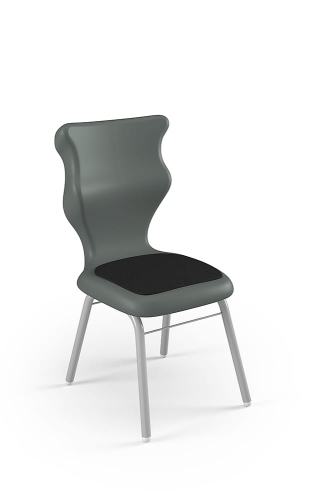 Krzesło szkolne Classic Soft rozmiar 4 szary