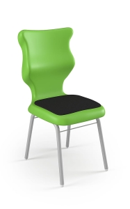 Krzesło Classic Soft rozmiar 5 siedzisko zielony/stelaż biały