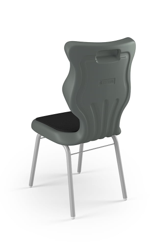 Krzesło Classic Soft rozmiar 6 siedzisko szary/stelaż biały - Krzesło szkolne/studenckie Classic Soft rozmiar 6 szary