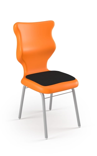 Krzesło Classic Soft rozmiar 6 siedzisko pomarańczowy/stelaż biały - Krzesło szkolne/studenckie Classic Soft rozmiar 6 pomarańczowy