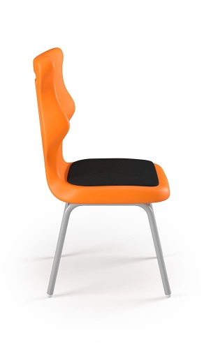 Krzesło Classic Soft rozmiar 6 siedzisko pomarańczowy/stelaż biały - Krzesło szkolne/studenckie Classic Soft rozmiar 6 pomarańczowy