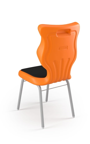 Krzesło Classic Soft rozmiar 6 siedzisko pomarańczowy/stelaż biały - Krzesło szkolne/studenckie Classic Soft rozmiar 6 pomarańczowy