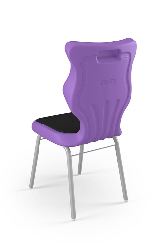Krzesło Classic Soft rozmiar 6 siedzisko fioletowy/stelaż biały - Krzesło szkolne/studenckie Classic Soft rozmiar 6 fioletowy