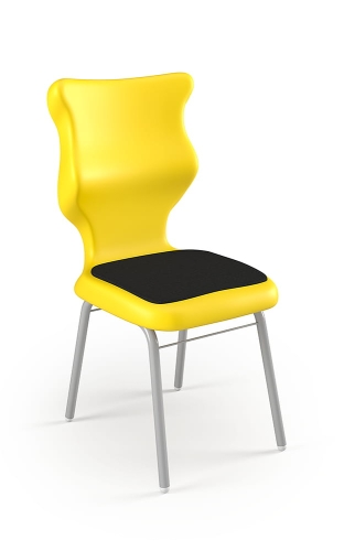 Krzesło Classic Soft rozmiar 6 siedzisko żółty/stelaż biały - Krzesło szkolne/studenckie Classic Soft rozmiar 6 żółty