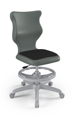 Krzesło szkolne Twist Soft szare rozmiar 4