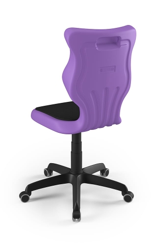 Twist Soft szary siedzisko fioletowe rozmiar 6 WK+P - bez podłokietników - stopki - Krzesło szkolne/studenckie Twist Soft fioletowe rozmiar 6