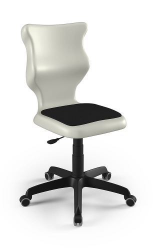 Twist Soft szary siedzisko jasne szare rozmiar 6 WK+P - bez podłokietników - stopki - Krzesło szkolne/studenckie Twist Soft jasne szare rozmiar 6